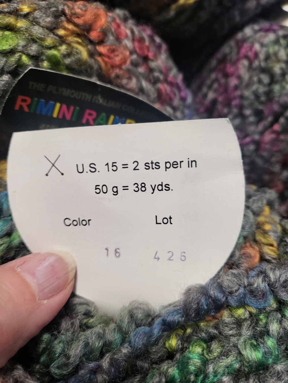 8 Skeins - Plymouth Italian Collection Rimini Rainbow Multicolor Yarn - Color 16 - Picture 4 of 6